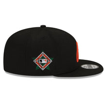Load image into Gallery viewer, Baltimore Orioles New Era MLB 9FIFTY 950 Snapback Cap Hat Black Crown/Visor Orange Logo 1993 All-Star Game Side Patch Gray UV