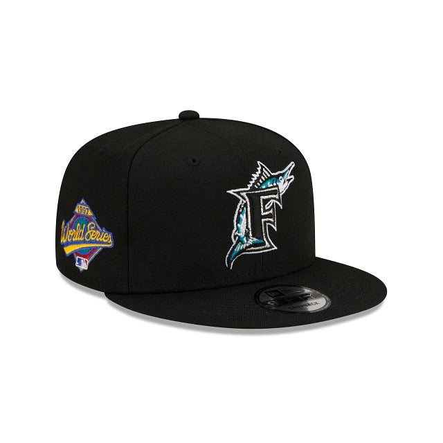 Florida Marlins New Era MLB 9FIFTY 950 Snapback Cap Hat Black Crown/Vi –  Capland