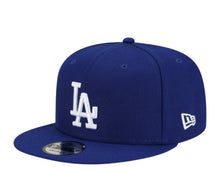 Load image into Gallery viewer, Los Angeles Dodgers New Era MLB 9FIFTY 950 Snapback Cap Hat Royal Blue Crown/Visor White Logo 1988 World Series Side Patch Gray UV