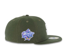 Load image into Gallery viewer, San Diego Padres New Era MLB 59FIFTY 5950 Fitted Cap Hat Olive Green Crown/Visor White Logo 1998 World Series Side Patch Pink UV