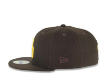 Load image into Gallery viewer, San Diego Padres New Era MLB 59FIFTY 5950 Fitted Cap Hat Brown Crown/Visor Yellow Logo Stadium Side Patch Green UV