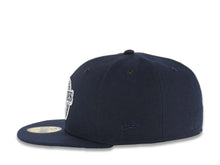 Load image into Gallery viewer, San Diego Padres New Era MLB 59FIFTY 5950 Fitted Cap Hat Navy Blue Crown/Visor Navy Blue/Sky Blue Logo 25th Anniversary Side Patch Sky Blue UV