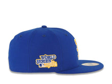 Load image into Gallery viewer, San Diego Padres New Era MLB 59FIFTY 5950 Fitted Cap Hat Royal Blue Crown/Visor Yellow/White Logo 1984 World Series Side Patch Yellow UV