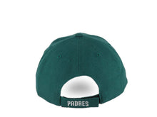Load image into Gallery viewer, San Diego Padres '47 Brand MLB MVP Adjustable Cap Hat Dark Green Crown/Visor White Logo Gray UV