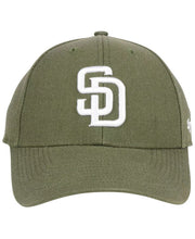 Load image into Gallery viewer, San Diego Padres '47 MLB MVP Adjustable Cap Hat Olive Green Crown/Visor White Logo
