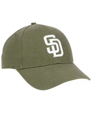 Load image into Gallery viewer, San Diego Padres '47 MLB MVP Adjustable Cap Hat Olive Green Crown/Visor White Logo