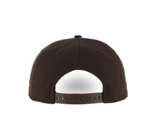Load image into Gallery viewer, San Diego Padres New Era MLB 9FIFTY 950 Snapback Cap Hat Dark Brown Crown/Visor Dark Brown/Light Brown Catching Friar Logo 40th Anniversary Side Patch