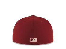 Load image into Gallery viewer, San Diego Padres New Era MLB 59FIFTY 5950 Fitted Cap Hat Cardinal Crown/Visor White Logo 1998 World Series Side Patch Pink UV