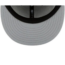Load image into Gallery viewer, Chicago White Sox New Era MLB 59FIFTY 5950 Fitted Cap Hat Black Crown/Visor White Logo Gray UV (State View)