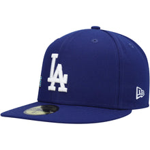 Load image into Gallery viewer, Los Angeles Dodgers New Era MLB 59FIFTY 5950 Fitted Cap Hat Royal Blue Crown/Visor White Logo Gray UV (State View)