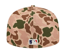 Load image into Gallery viewer, San Francisco Giants New Era MLB 59FIFTY 5950 Fitted Cap Hat Duck Camo Crown/Visor Team Color Logo 2010 World Series Side Patch Orange UV