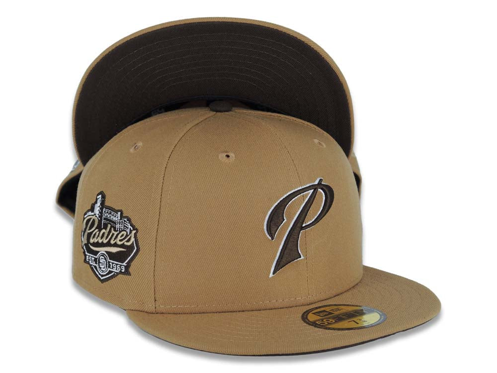 San Diego Padres New Era MLB 59FIFTY 5950 Fitted Cap Hat Wheat