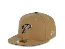 Load image into Gallery viewer, San Diego Padres New Era MLB 59FIFTY 5950 Fitted Cap Hat Wheat Crown/Visor Brown/White P Logo Established 1969 Side Patch Brown UV