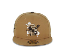 Load image into Gallery viewer, San Diego Padres New Era MLB 59FIFTY 5950 Fitted Cap Hat Wheat Crown/Visor Wheat/Brown/White Logo 2016 All-Star Game Side Patch Brown UV