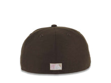 Load image into Gallery viewer, San Diego Padres New Era MLB 59FIFTY 5950 Fitted Cap Hat Brown Crown/Visor Pink/Cream Logo Stadium Side Patch Pink UV