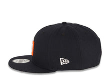 Load image into Gallery viewer, San Diego Padres New Era MLB 9FIFTY 950 Snapback Cap Hat Navy Crown/Visor White/Orange Logo Swinging Friar Side Patch Gray UV