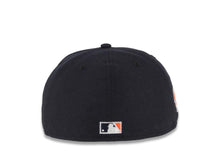Load image into Gallery viewer, San Diego Padres New Era MLB 59FIFTY 5950 Fitted Cap Hat Navy Blue Crown/Visor White/Orange Logo Established 1969 Side Patch Gray UV