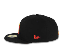 Load image into Gallery viewer, San Diego Padres New Era MLB 59FIFTY 5950 Fitted Cap Hat Black Crown/Visor Yellow/Red Logo 1992 All-Star Game Side Patch Yellow UV