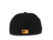 Load image into Gallery viewer, San Diego Padres New Era MLB 59FIFTY 5950 Fitted Cap Hat Black Crown/Visor Yellow/Red Logo 1992 All-Star Game Side Patch Yellow UV