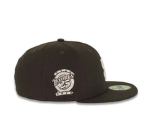 Load image into Gallery viewer, San Diego Padres New Era MLB 59FIFTY 5950 Fitted Cap Hat Brown Crown/Visor Cream/Peach Logo 25th Anniversary Side Patch Peach UV