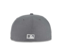Load image into Gallery viewer, San Diego Padres New Era MLB 59FIFTY 5950 Fitted Cap Hat Gray Crown/Visor White Logo 1998 World Series Side Patch Gray UV