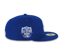 Load image into Gallery viewer, San Diego Padres New Era MLB 59FIFTY 5950 Fitted Cap Hat Light Royal Blue Crown/Visor White Logo 2016 All-Star Game Side Patch Sky Blue UV