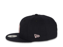 Load image into Gallery viewer, San Diego Padres New Era MLB 9FIFTY 950 Snapback Cap Hat Navy Blue Crown/Visor White/Pink Logo 1992 All-Star Game Side Patch Pink UV
