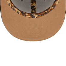 Load image into Gallery viewer, San Diego Padres New Era MLB 59FIFTY 5950 Fitted Cap Hat Brown Crown/Visor Khaki/Metallic Brown Logo (Mono Camo)