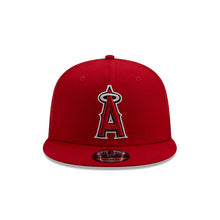 Load image into Gallery viewer, Los Angeles Anaheim Angels New Era MLB 9FIFTY 950 Trucker Mesh Snapback Cap Hat Red Crown/Visor Team Color Logo