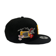 Load image into Gallery viewer, Pittsburgh Pirates New Era MLB 9FIFTY 950 Snapback Cap Hat Black Crown/Visor Yellow Logo (Icon)