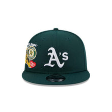 Load image into Gallery viewer, Oakland A's Athletics New Era MLB 9FIFTY 950 Snapback Cap Hat Dark Green Crown/Visor White Logo Gray UV (Icon)