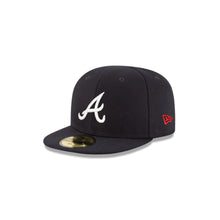 Load image into Gallery viewer, (Infant) Atlanta Braves New Era MLB 59FIFTY 5950 Fitted Cap Hat Navy Crown/Visor White Logo (My1st First)