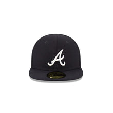 Load image into Gallery viewer, (Infant) Atlanta Braves New Era MLB 59FIFTY 5950 Fitted Cap Hat Navy Crown/Visor White Logo (My1st First)