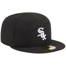 Load image into Gallery viewer, (Infant) Chicago White Sox New Era MLB 59FIFTY 5950 Fitted Cap Hat Black Crown/Visor White Logo (My 1st First)