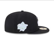 Load image into Gallery viewer, San Diego Padres New Era MLB 9FIFTY 950 Snapback Cap Hat Black Crown/Visor Multi-Color Logo 1998 World Series Side Patch (Color Pack)