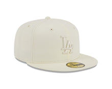 Load image into Gallery viewer, Los Angeles Dodgers New Era MLB 59FIFTY 5950 Fitted Cap Hat Cream Crown/Visor Cream Logo (Color Pack)