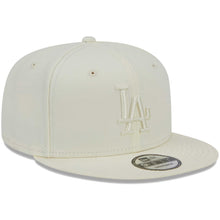 Load image into Gallery viewer, Los Angeles Dodgers New Era MLB 9FIFTY 950 Snapback Cap Hat Cream Crown/Visor Cream Logo (Color Pack)