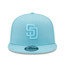 Load image into Gallery viewer, San Diego Padres New Era MLB 9FIFTY 950 Snapback Cap Hat Sky Blue Crown/Visor Sky Blue Logo (Color Pack)
