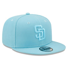 Load image into Gallery viewer, San Diego Padres New Era MLB 9FIFTY 950 Snapback Cap Hat Sky Blue Crown/Visor Sky Blue Logo (Color Pack)