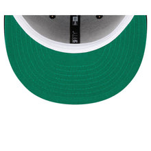 Load image into Gallery viewer, Baltimore Orioles New Era MLB 59FIFTY 5950 Fitted Cap Hat Black Crown/Visor White/Orange Metallic Logo 60th Anniversary Side Patch Green UV