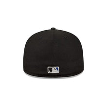 Load image into Gallery viewer, Toronto Blue Jays New Era MLB 59FIFTY 5950 Fitted Cap Hat Black Crown/Visor Team Color Metallic Logo 40th Season Side Patch Green UV