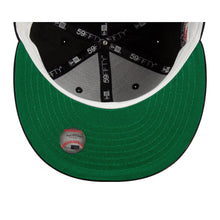 Load image into Gallery viewer, Toronto Blue Jays New Era MLB 59FIFTY 5950 Fitted Cap Hat Black Crown/Visor Team Color Metallic Logo 40th Season Side Patch Green UV