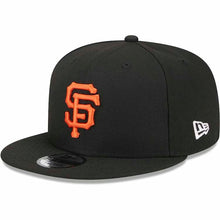 Load image into Gallery viewer, San Francisco Giants New Era MLB 9FIFTY 950 Snapback Cap Hat Black Crown/Visor Orange Logo 2010 World Series Side Patch Gray UV