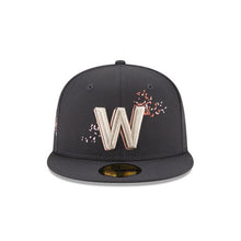 Load image into Gallery viewer, Washington Nationals New Era MLB 59FIFTY 5950 Fitted Cap Hat Dark Gray Crown/Visor Team Color Logo (City Connect)