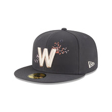 Load image into Gallery viewer, Washington Nationals New Era MLB 59FIFTY 5950 Fitted Cap Hat Dark Gray Crown/Visor Team Color Logo (City Connect)