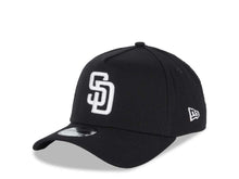 Load image into Gallery viewer, San Diego Padres New Era MLB 9FORTY 940 Adjustable A-Frame Cap Hat Snapback Closure Black Crown/Visor White Logo Black UV