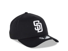 Load image into Gallery viewer, San Diego Padres New Era MLB 9FORTY 940 Adjustable A-Frame Cap Hat Snapback Closure Black Crown/Visor White Logo Black UV