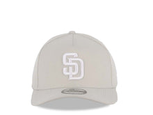 Load image into Gallery viewer, San Diego Padres New Era MLB 9FORTY 940 Adjustable A-Frame Cap Hat Snapback Closure Stone Crown/Visor White Logo Stone UV