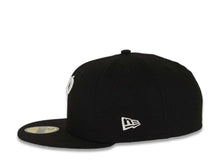Load image into Gallery viewer, San Diego Padres New Era MLB 59FIFTY 5950 Fitted Cap Hat Black Crown/Visor White "P" Logo 40th Anniversary Side Patch Gray UV