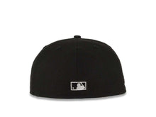 Load image into Gallery viewer, San Diego Padres New Era MLB 59FIFTY 5950 Fitted Cap Hat Black Crown/Visor White "P" Logo 40th Anniversary Side Patch Gray UV